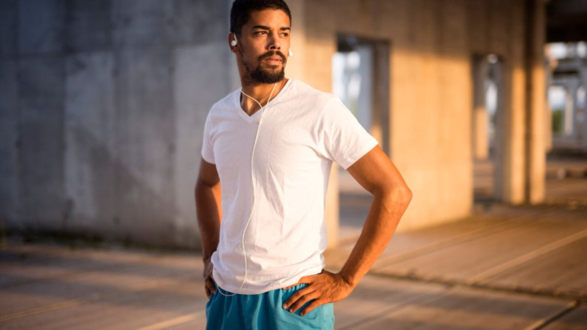 Playeras cuello en V para hombre