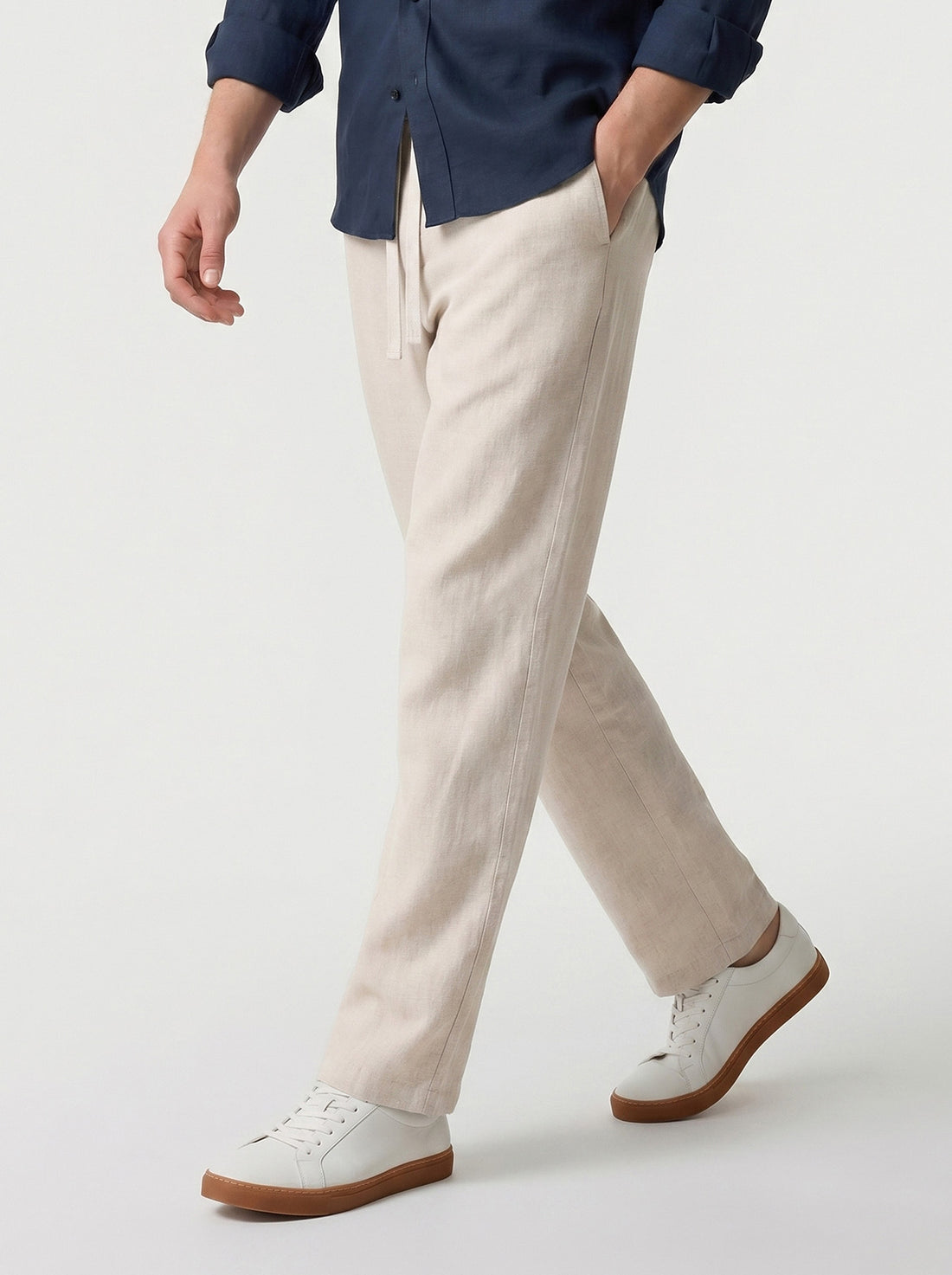 Leisure Linen Straight Leg Trousers 32"