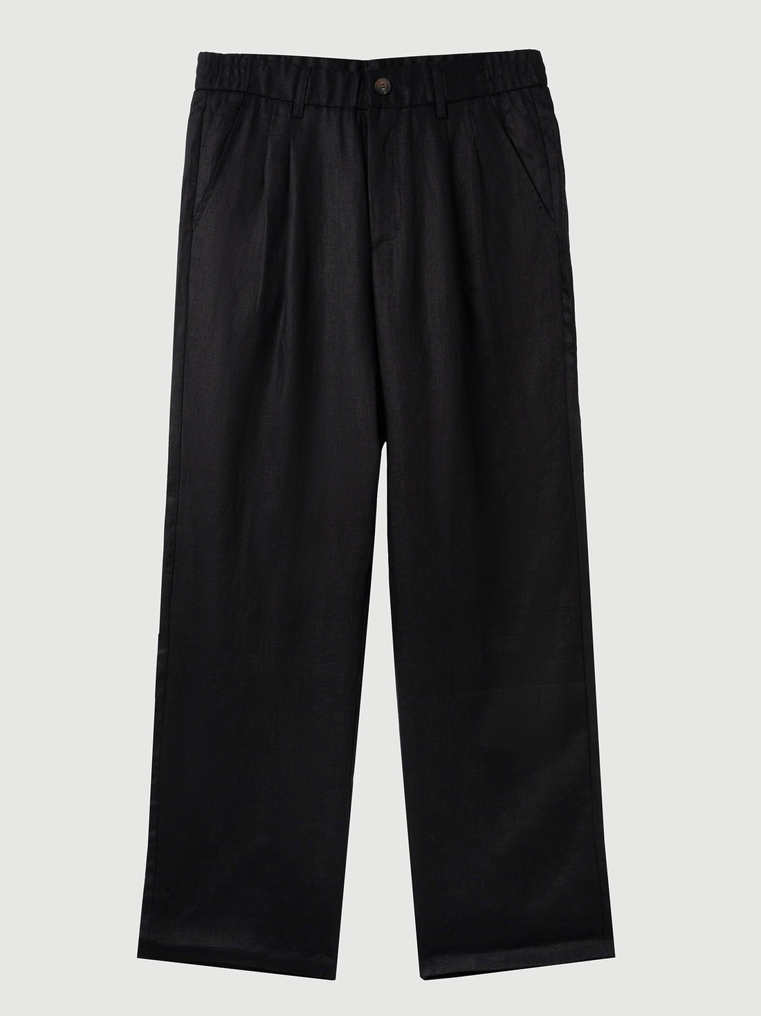 Leisure 100% Linen Straight-Leg Pants