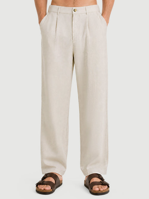 Leisure Linen Relaxed-Fit Trousers 30"