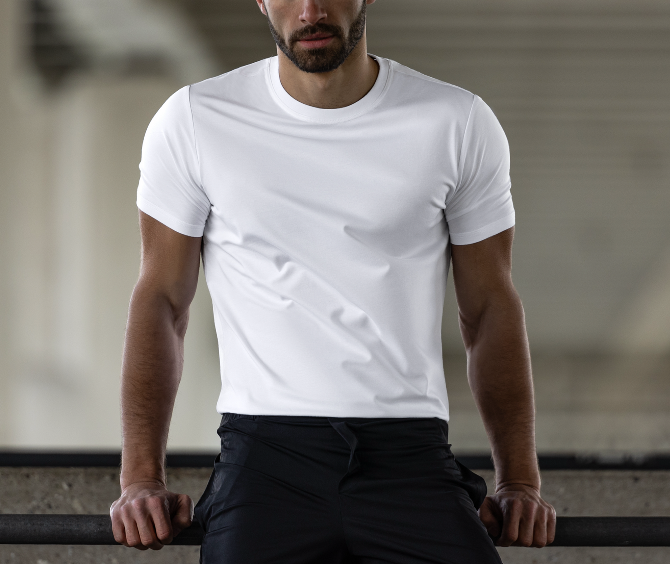 fioboc staycool men's wrinkle-free  tee